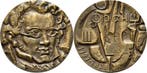 Brons medaille ohne Jahr (1973) Musik, Postzegels en Munten, Penningen en Medailles, Verzenden