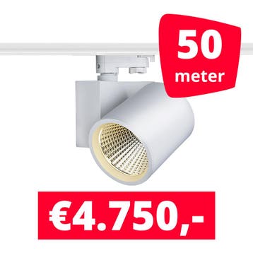 *TIP* LED Railverlichting Stella White 50 spots + 50M rails, Ophalen of Verzenden