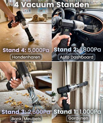 2dekans | Kruimeldief Snoerloos met Air Duster 130.000 RPM -, Ophalen of Verzenden, Zo goed als nieuw