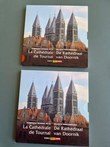 België. Year Set (BU) 2009 Cathédrale de Tournai (2 sets)