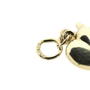 Gouden geloof, hoop en liefde hanger (Hanger of bedel), Ophalen of Verzenden, Gebruikt, Goud, Overige merken
