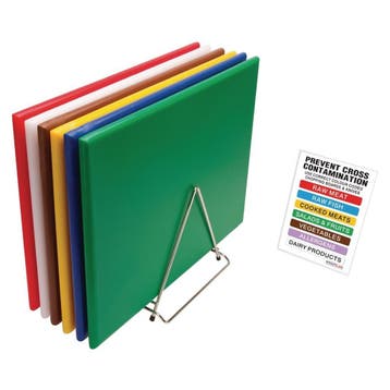 Snijplanken | 6-set | Kunststof | 610 x 455 x 25 mm, Verzenden