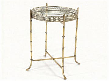 Salontafel - Staal - Gold Mirror Top