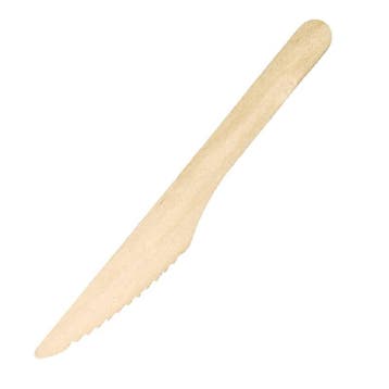 Houten bestek mes 16 cm (Box 100), Verzenden, Nieuw in verpakking