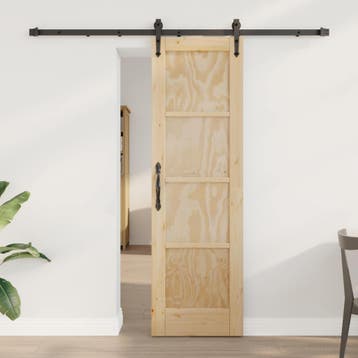 vidaXL Schuifdeur ORKDAL 61 x 198,5 cm Massief grenenhout, Verzenden, Nieuw