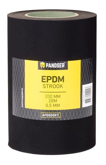 OUTLET Pandser EPDM uv-best. 20m x 200mm x 0.5mm, Ophalen of Verzenden, Nieuw