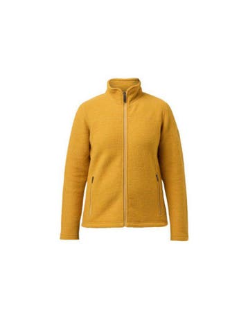 Ivanhoe dames wollen full-zip vest Beata Autumn Blaze - Geel, Ivanhoe of Sweden, Verzenden, Nieuw, Geel