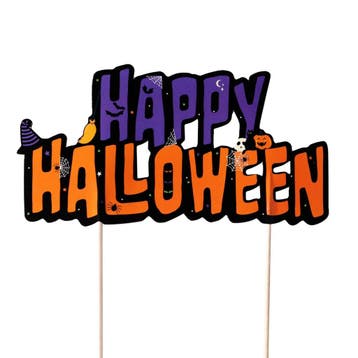 PME Taarttopper Happy Halloween 11,5x7cm, Verzenden, Nieuw