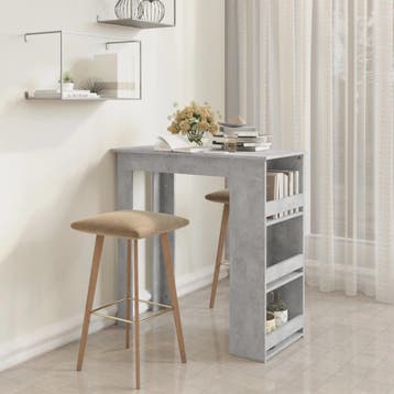vidaXL Bartafel met opbergrek 102x50x103,5 cm spaanplaat, Verzenden, Nieuw