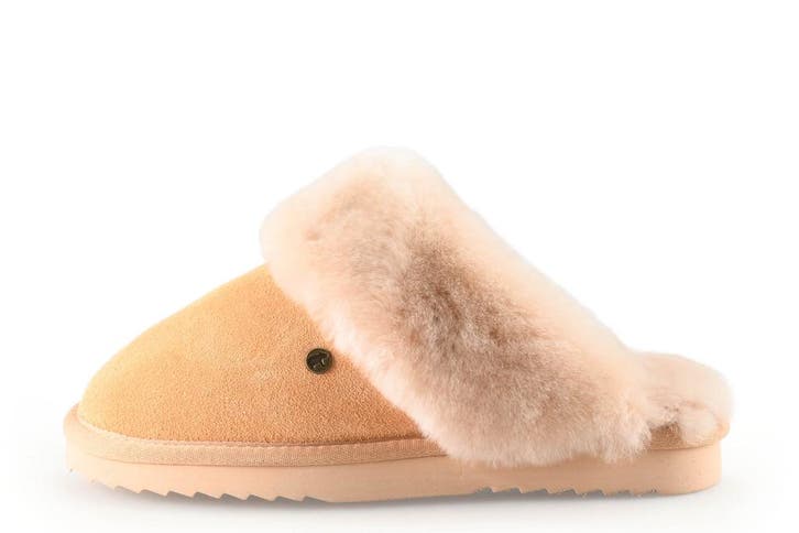 Warmbat Pantoffels in maat 38 Cognac, Kleding | Dames, Schoenen, Overige kleuren, Gedragen, Pantoffels of Sloffen, Verzenden