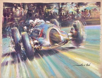 Alfredo de la Maria (1945) - Auto Union Grand Prix - Óleo