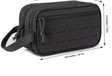 Toilettas voor mannen compacte reistas met molle systeem, Sieraden, Tassen en Uiterlijk, Toilettassen, Verzenden, Nieuw