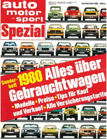 1980 AUTO MOTOR UND SPORT GEBRAUCHTWAGEN JAARBOEK DUITS, Nieuw, Author