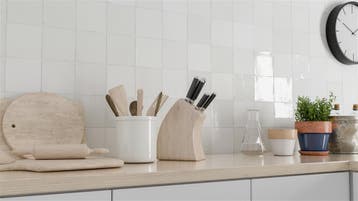 Wandtegel Revoir Balance Handvorm Blanco Wit Glans 13x13, Nieuw, Minder dan 20 cm, 10 m² of meer, Wandtegels