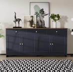 Nieuwe Dressoir Kast Houtnerf - Landelijke Stijl Design, Verzenden, Nieuw