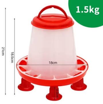 Automatische Kippen Voer- en Wateremmer 3L Kunststof