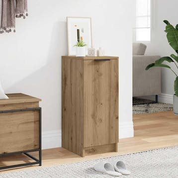 vidaXL Schoenenkast 29,5x35x70 cm bewerkt hout artisanaal, Verzenden, Nieuw