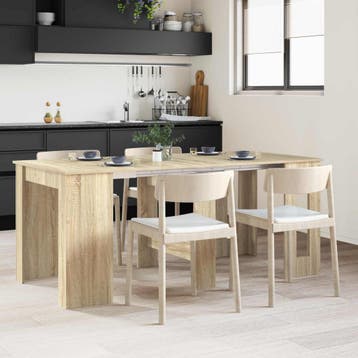 vidaXL Eettafel 180 x 85 x 75 cm Bewerkt hout Sonoma Eiken, Verzenden, Nieuw