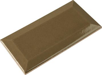 Wandtegel Metro 3D La Cueva Porto Bruin Glans 7,5x15, Nieuw, Minder dan 20 cm, 10 m² of meer, Wandtegels