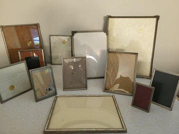 Jyden o.a. - Lijst (12) - silverplate, metaal glas - bol