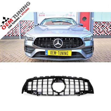 Grille voor CLA-Klasse W118 | GTR Style | 19 – 23 | Black, Auto-onderdelen, Voor, Mercedes-Benz, Nieuw, Ophalen of Verzenden