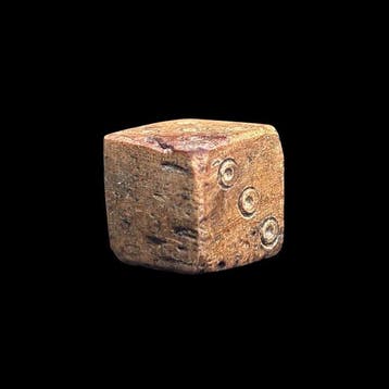 Oud-Romeins, Keizerrijk Been Zeer zeldzame dobbelsteen (één