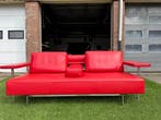 Rolf Benz Dono rood leer design bankstel modern sofa, Huis en Inrichting, Banken | Bankstellen, Design, Driepersoons, Rechte bank