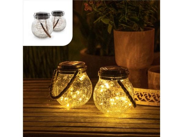 Veiling - Gadgy Solar Lantaarn met 20 lights -  Solar tuinve, Tuin en Terras, Buitenverlichting