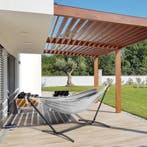 Hangmat Paya - Lichtgrijs - Incl. Onderstel & Opbergtas, Tuin en Terras, Hangmatten, Verzenden, Nieuw