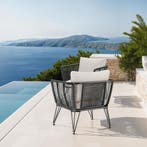 Loungestoelen set Sundo in touwdesign - Set van 4, Tuin en Terras, Tuinsets en Loungesets, Verzenden, Nieuw