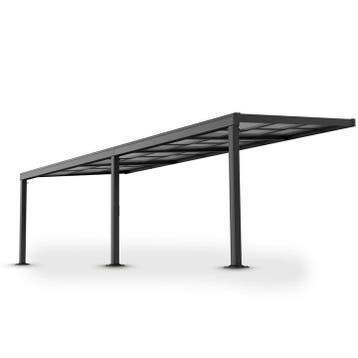 Overkapping / Carport Jakarta - Aluminium - 7 x 3 m - Incl., Tuin en Terras, Overkappingen, Verzenden, Nieuw