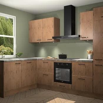 Astoria Eiken keuken Denpasar 120617, Huis en Inrichting, Keuken | Complete keukens, Verzenden, Nieuw