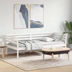 vidaXL Slaapbank zonder matras 100x200 cm massief grenenhout, 100 cm, Eenpersoons, Verzenden, Wit
