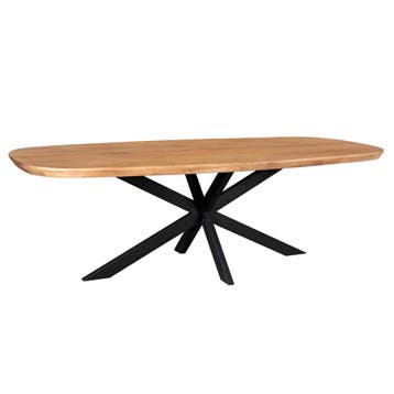 Eettafel Madison Natural | 280 cm | Deens ovaal | Starfurn, Ophalen of Verzenden, Nieuw