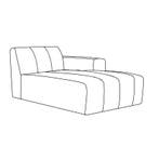 *WOONWINKEL* Chaise Longue Rechts Serenity 3, Verzenden, Nieuw