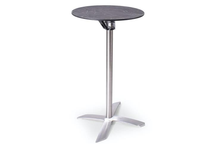 Statafel Helsinki | 60 cm | opklapbaar, Tuin en Terras, Tuintafels, Nieuw, Kunststof, Rond, Ophalen of Verzenden