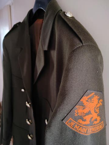 Vintage Michael Jackson Uniformjas Koninklijke Landmacht M, Verzenden, Zo goed als nieuw, Maat 52/54 (L), Groen
