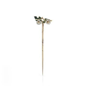 Broche - 18 karaat Geel goud - Antieke 18-karaats gouden en, Sieraden, Tassen en Uiterlijk, Antieke sieraden