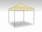 Partytent Easy Up Alu 3 x 3 mtr met zijwanden in Beige, Tuin en Terras, Partytenten, Verzenden, Nieuw, 2 meter of meer, Partytent