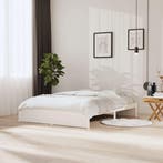vidaXL Bedframe massief hout wit 160x200 cm, Verzenden, Wit, 200 cm, 160 cm