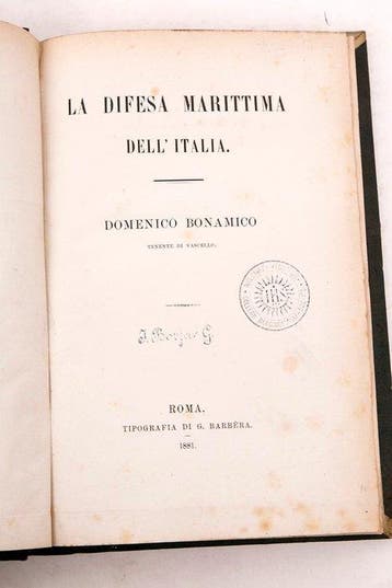 Domenico Bonamico - La Difesa Marittima dellItalia - 1881