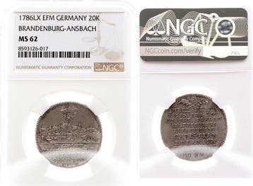 Duitsland Brandenburg-Ansbach Schwabach. Alexander, Postzegels en Munten
