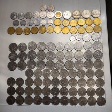 Italië, Republiek Lotto monete miste - incluse 4 x 500 Lire