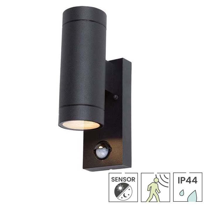 Buitenlamp met sensor Samos | Bewegingsmelder | GU10 fitting, Tuin en Terras, Buitenverlichting, Wandlamp, Nieuw, Minder dan 50 watt