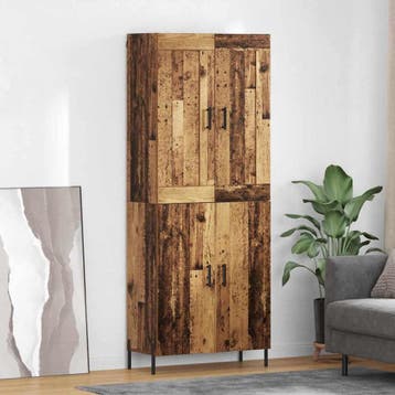 vidaXL buffetkast 2 pcs Oud Hout Bewerkt hout, Minder dan 50 cm, Verzenden, Nieuw, Minder dan 100 cm