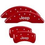 MGP 4 Caliper Covers Engraved Front & Rear JEEP Red finish, Ophalen of Verzenden, Nieuw