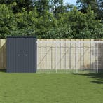 vidaXL Kippenhok met ren 165x659x181 cm gegalvaniseerd staal, Dieren en Toebehoren, Verzenden, Nieuw