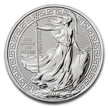 Britannia 1 oz 2018 - Oriental Border, Verzenden, Overige landen, Losse munt, Zilver