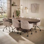 Hanglamp Eettafel - Nieuw - Amberglas - Beige - Webshop, Verzenden, Modern, Industrieel, Design, Minimalistisch, Organisch, Nieuw