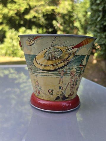 Geobra en onbekend - Blikken speelgoed - Vintage plastic